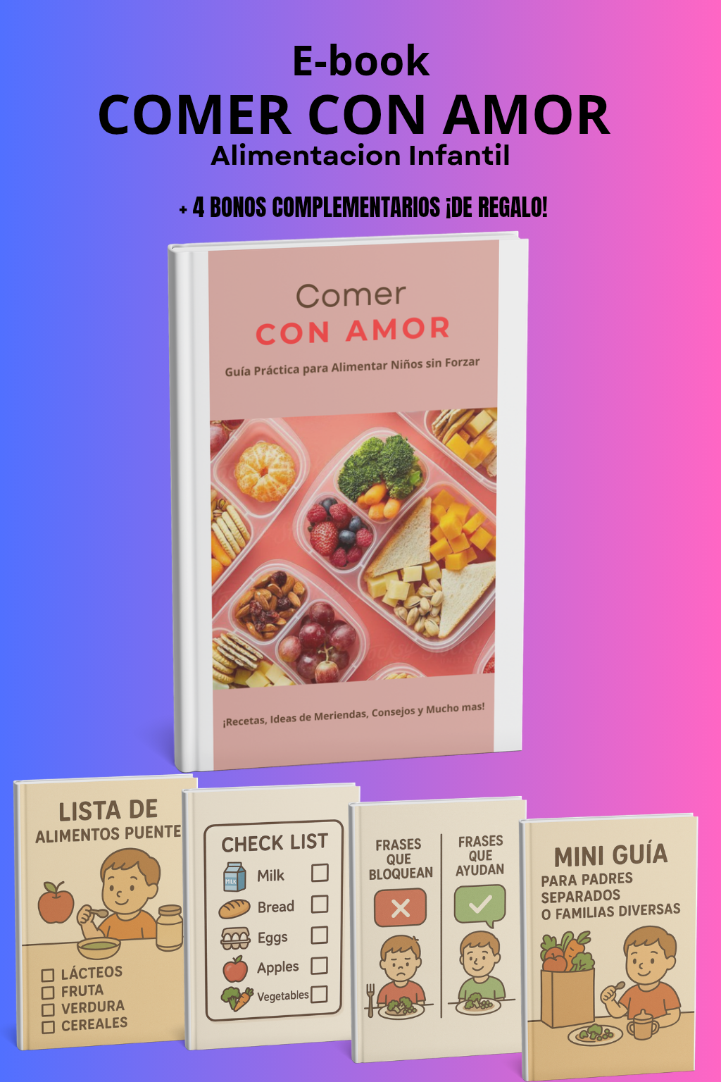 Guía Practica para Alimentar sin forzar + 4 bonos complementarios